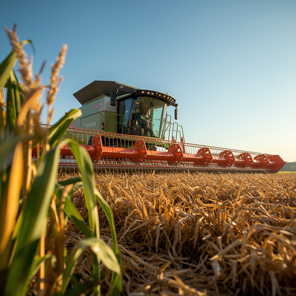 Claas Lexion kombajn u kukuruzu